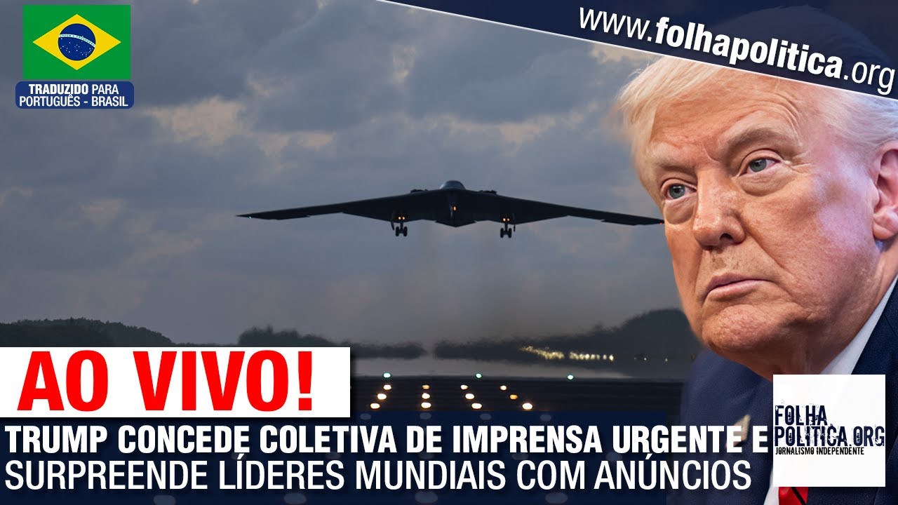 DONALD TRUMP CONCEDE COLETIVA DE IMPRENSA URGENTE E SURPREENDE LÍDERES MUNDIAIS COM ANÚNCIOS