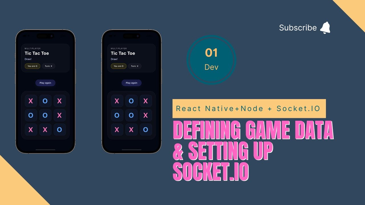 Defining Game Data & Setting Up Socket.IO (React Native Multiplayer)