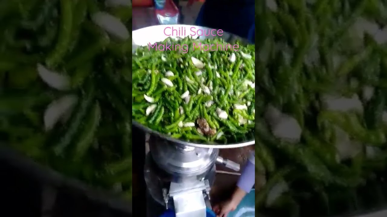 Chili Sauce Making Machine for milling fresh chilli into paste