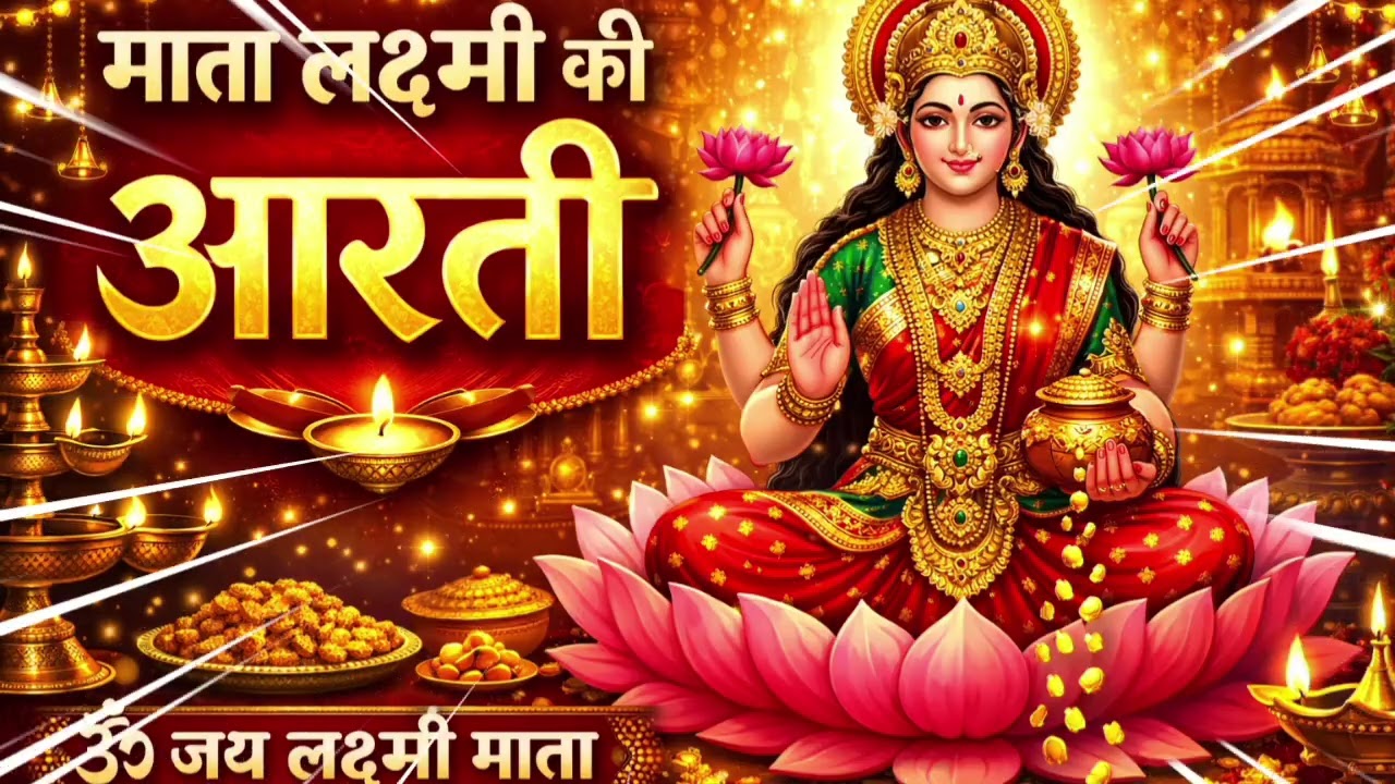 माता लक्ष्मी की आरती | Om Jai Lakshmi Mata | Lakshmi Mata Bhajan | Diwali Special Aarti