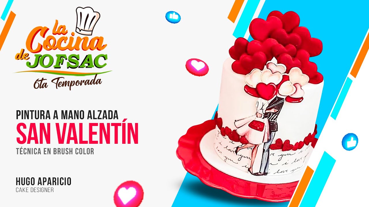 Pintura a mano alzada por San Valentín