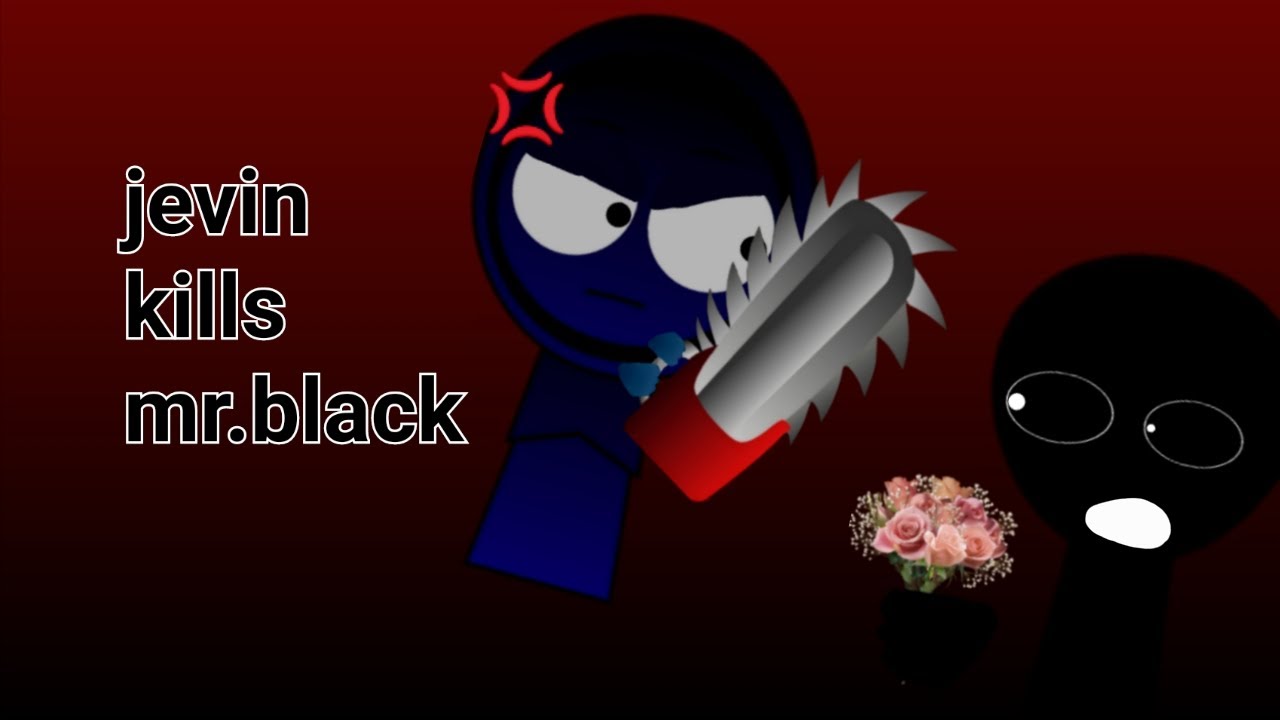 Jevin kills mr.black sprunki phase 3 animation