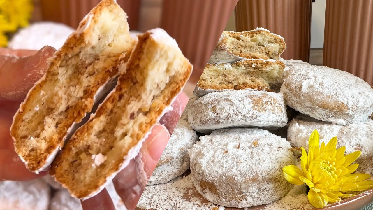 SE TOPESC IN GURA!BISCUITII COPILĂRIEI cu NUCA și vin!FRAGEZI și AROMATI!