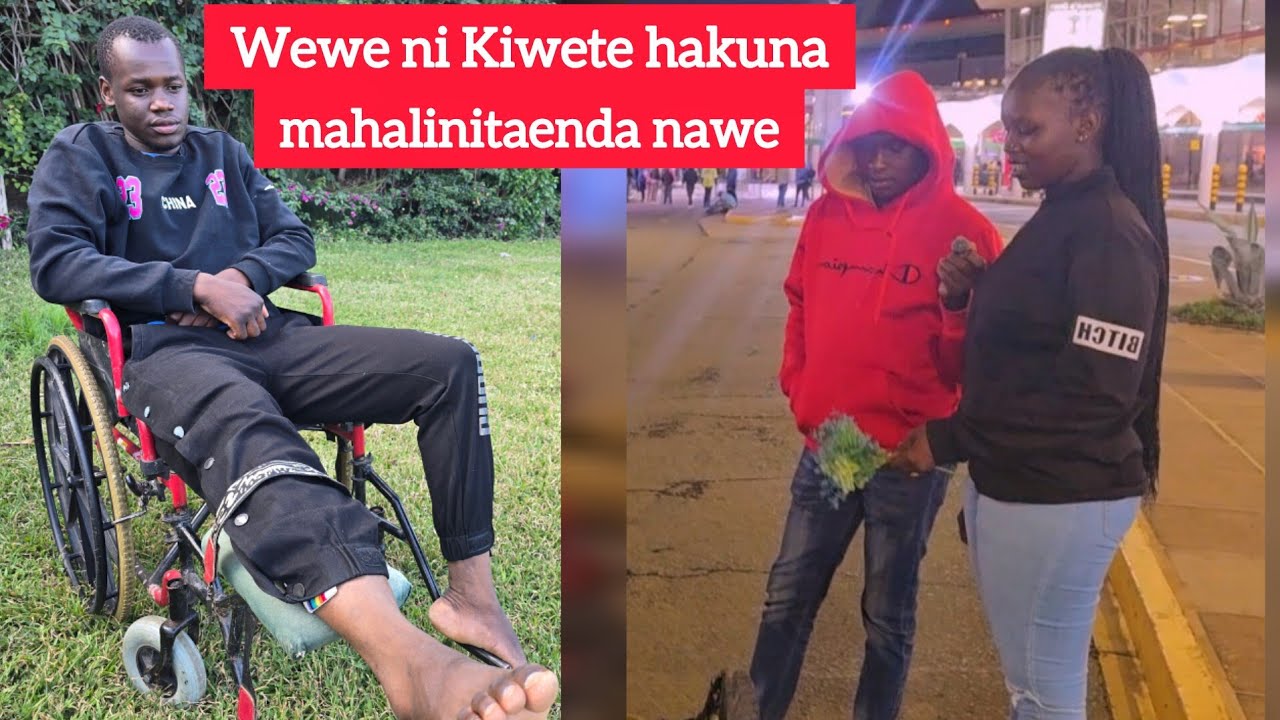 Wykie From USA🇺🇸 akataliwa akiwa kwa Wheelchair at JKIA airport wewe ni Kiwete sikutaki