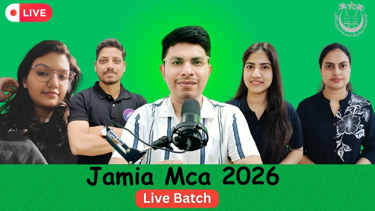 Jamia MCA 2025 Complete Details 🔥 | New Live Batch Launched by MCA GYAN 🚀