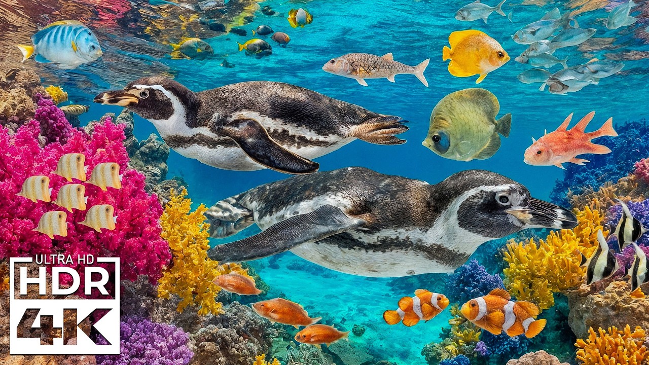 Crystal Ocean 4K – Яркая морская жизнь в спокойном подводном мире для глубокого расслабления