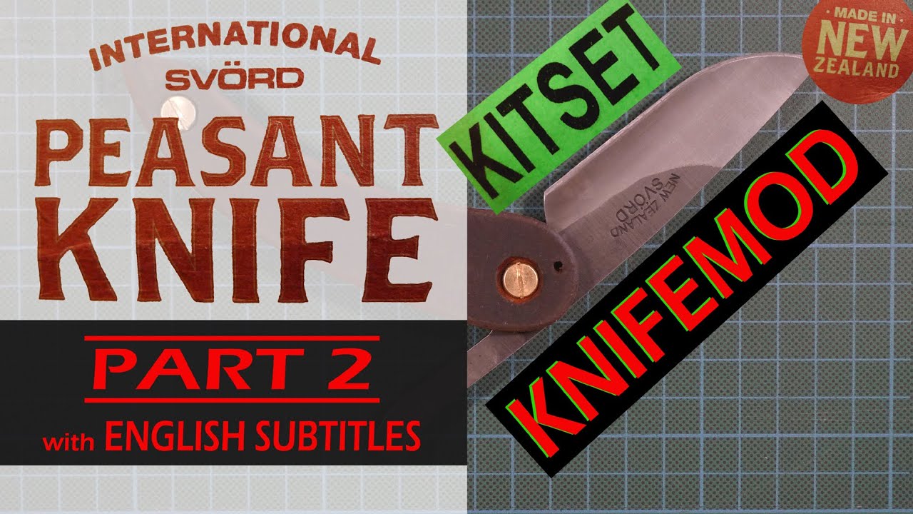 SVÖRD PEASANT KNIFE Kitset - Messer mit DIY- Ledergriffschalen ✔️ Knifemod