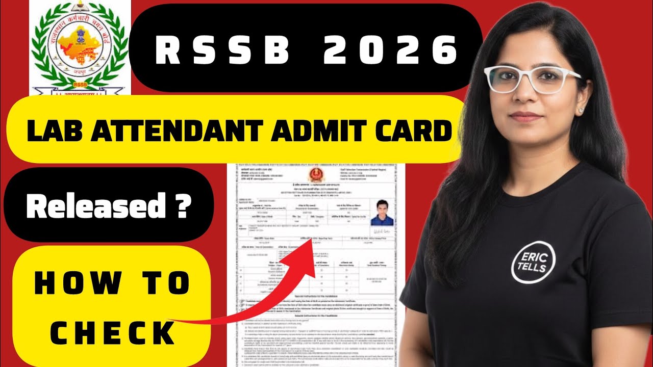 rssb lab attendant admit card 2026 | rssb lab attendant hall ticket 2026