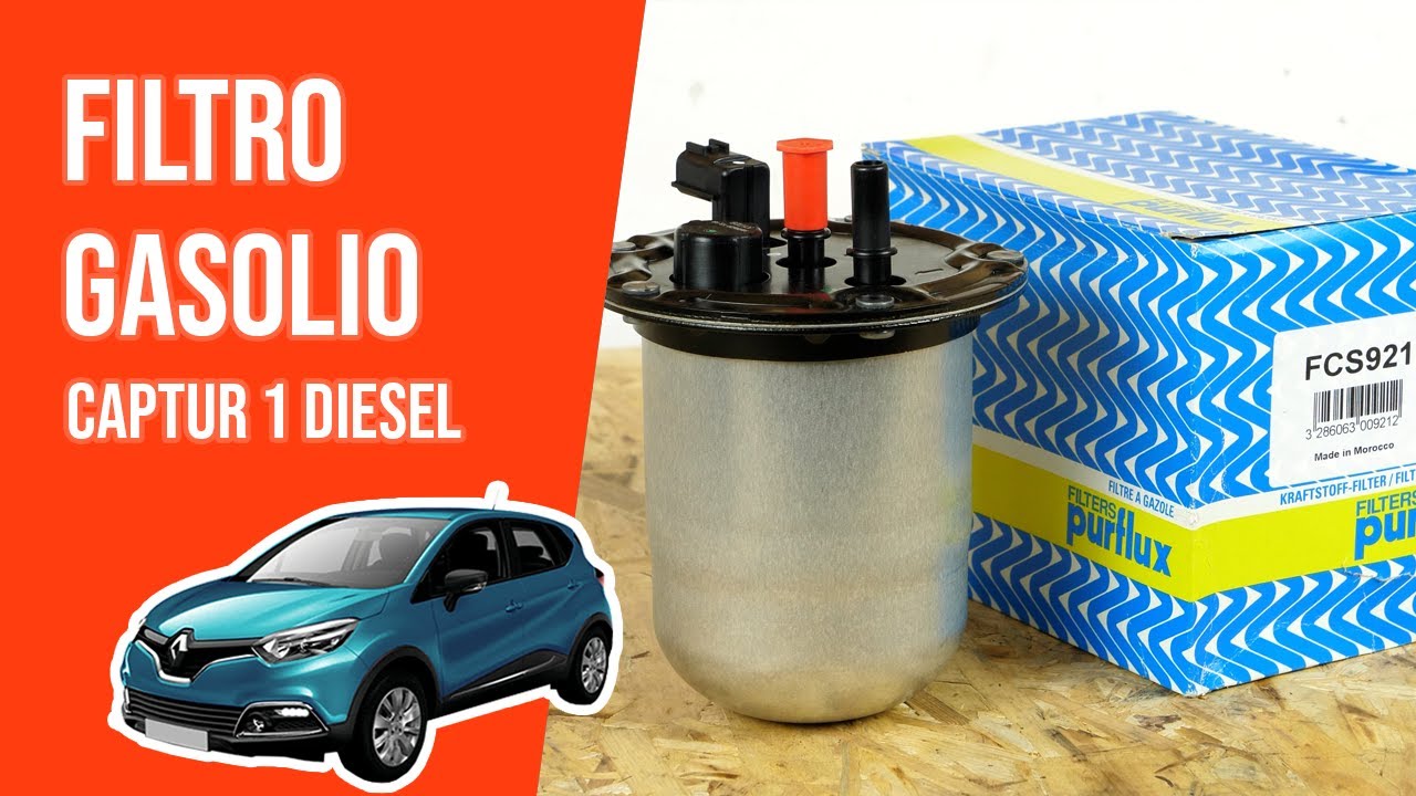 Cambio FACILE filtro gasolio Captur 1 1.5 dCi ⛽