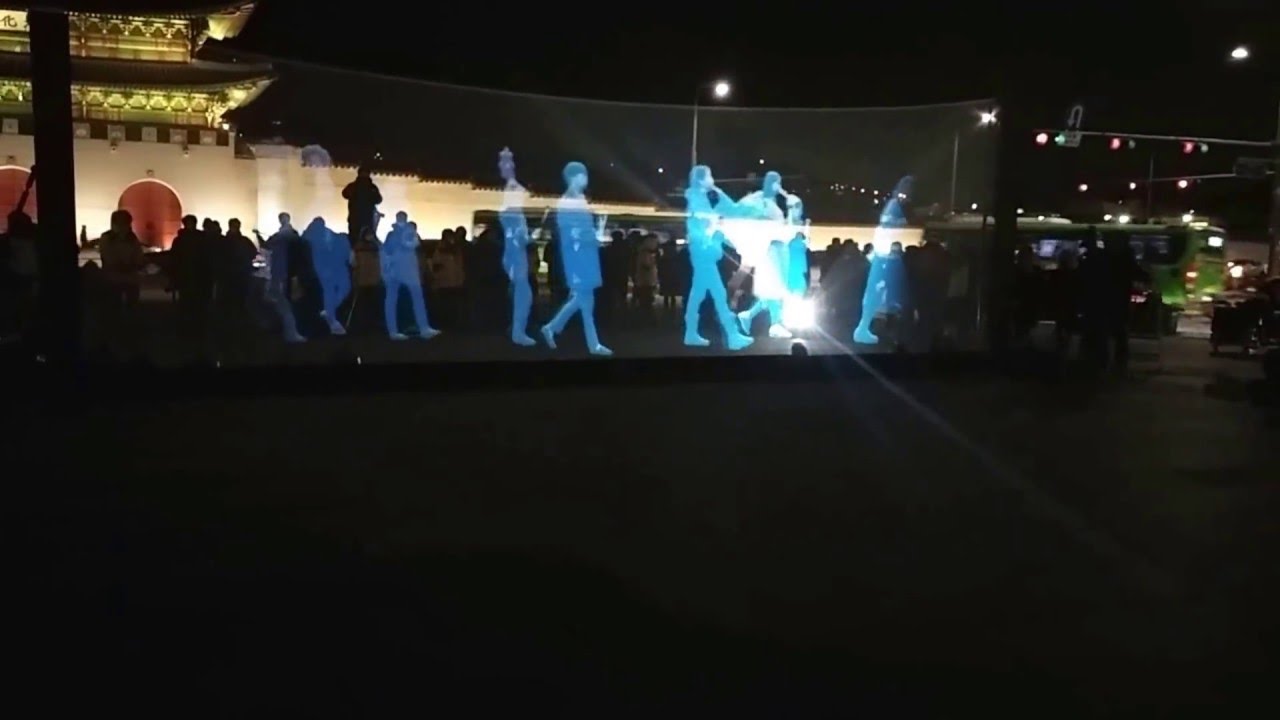 Hologram protest