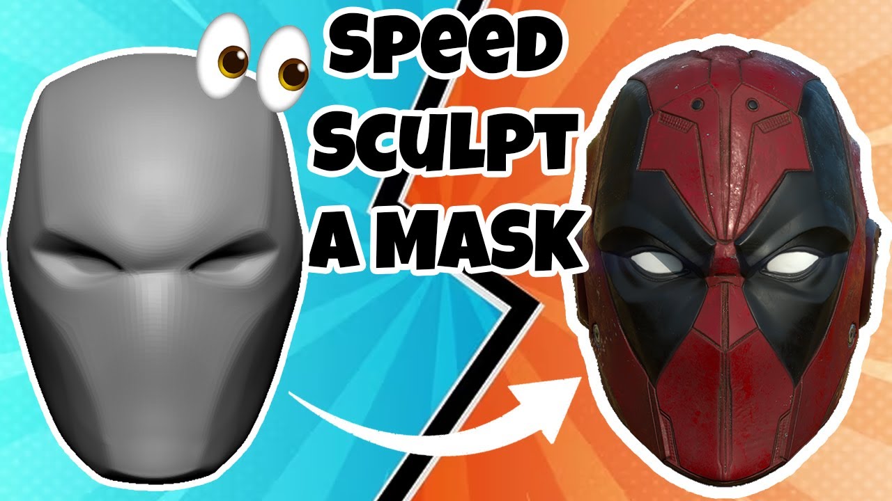 Speed sculpting a helmet for 3D printing! ZBRUSH