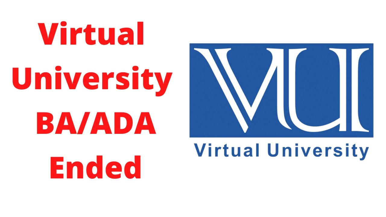 Virtual University ADA-Virtual University BA-Virtual University BA Admission 2022