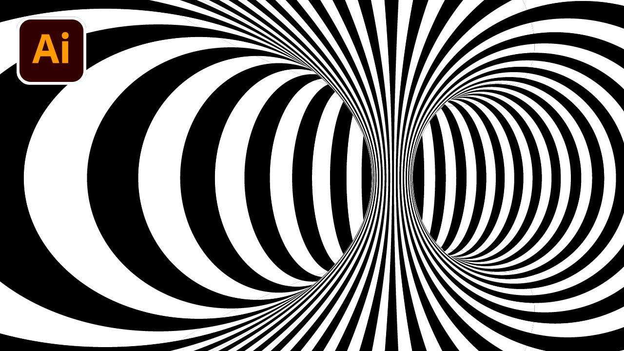 【Illustrator Tutorial】3Dのマッピングを使ってオプ・アートを作る ｜Adobe Illustrator CC 2020