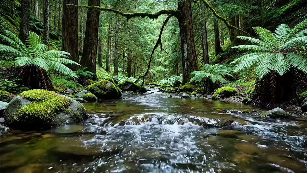 Magical Forest Ambience – Flowing Water & Soothing Birdsong for Deep Relaxation ASMR