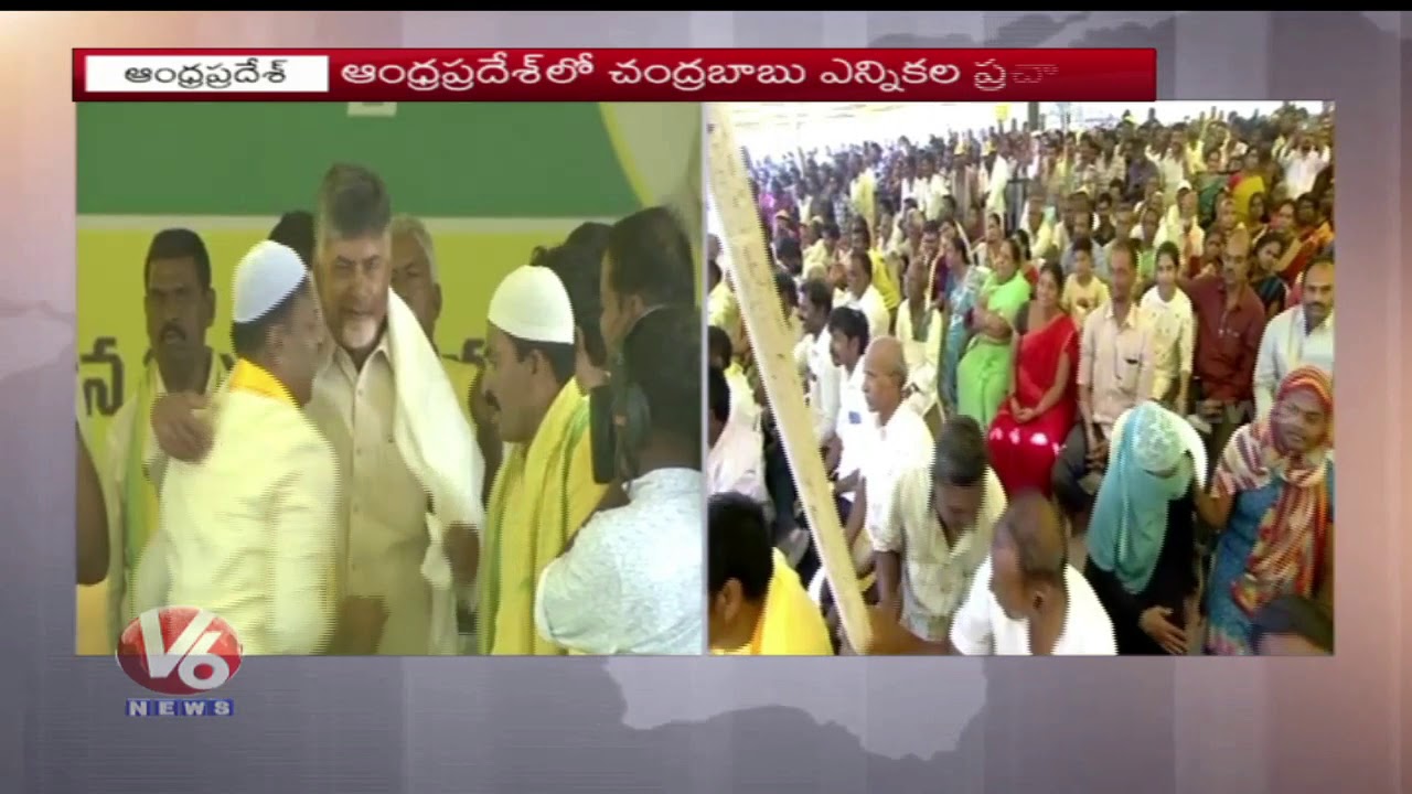 CM Chandrababu Counters To Opposition Party Leaders Comments | Lok Sabha Elections 2019 | V6 News