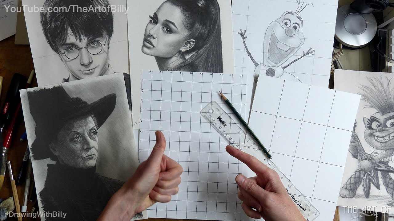Using Grids For Drawing Is Not Cheating (For The Art Of Billy’s Beginners How To Draw Videos)