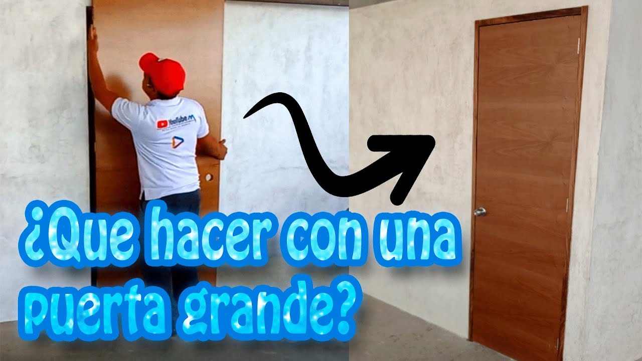 COMO RECORTAR UNA PUERTA QUE QUEDA GRANDE / REUTILIZAR PUERTA DE TAMBOR #elmueblemoderno