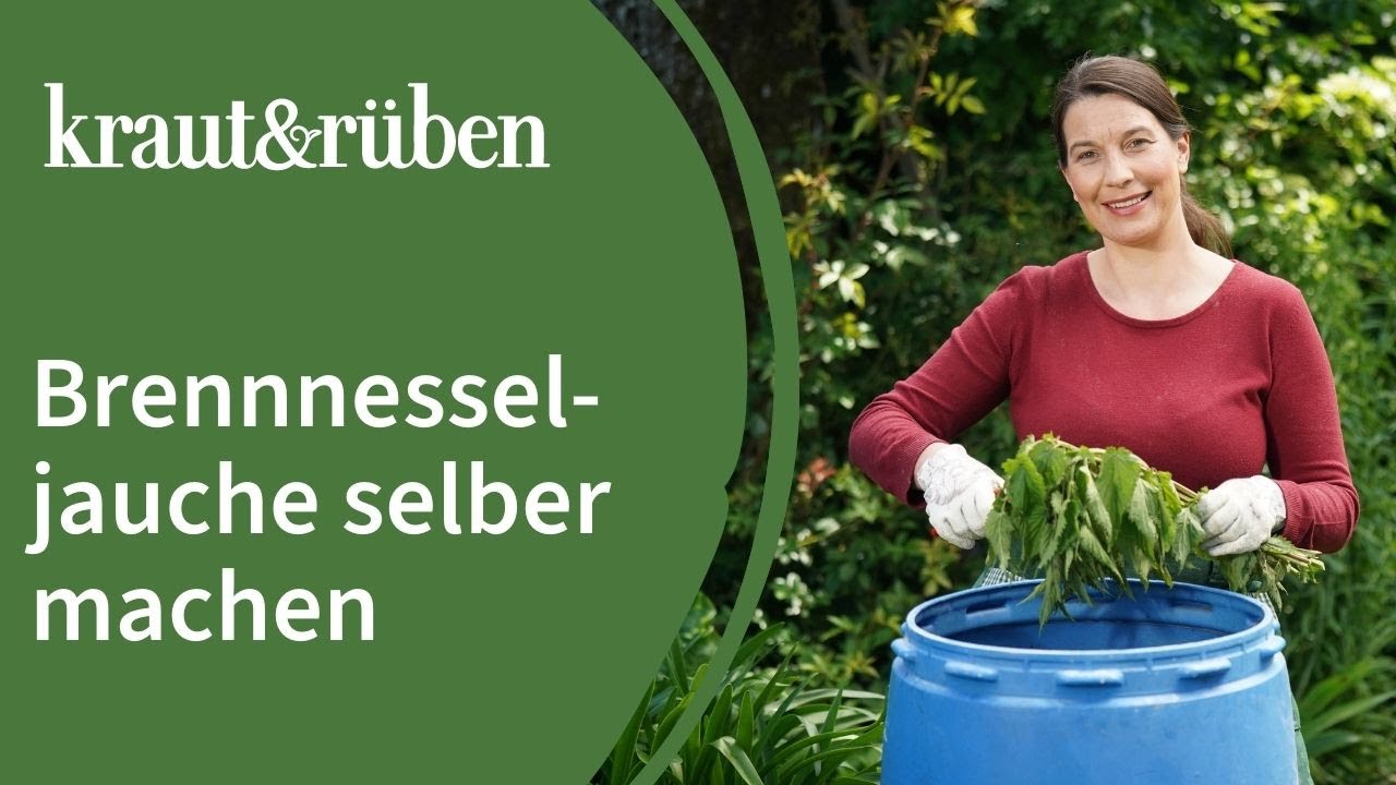 Brennnesseljauche selber machen🍃 - organischer Dünger für den Biogarten!