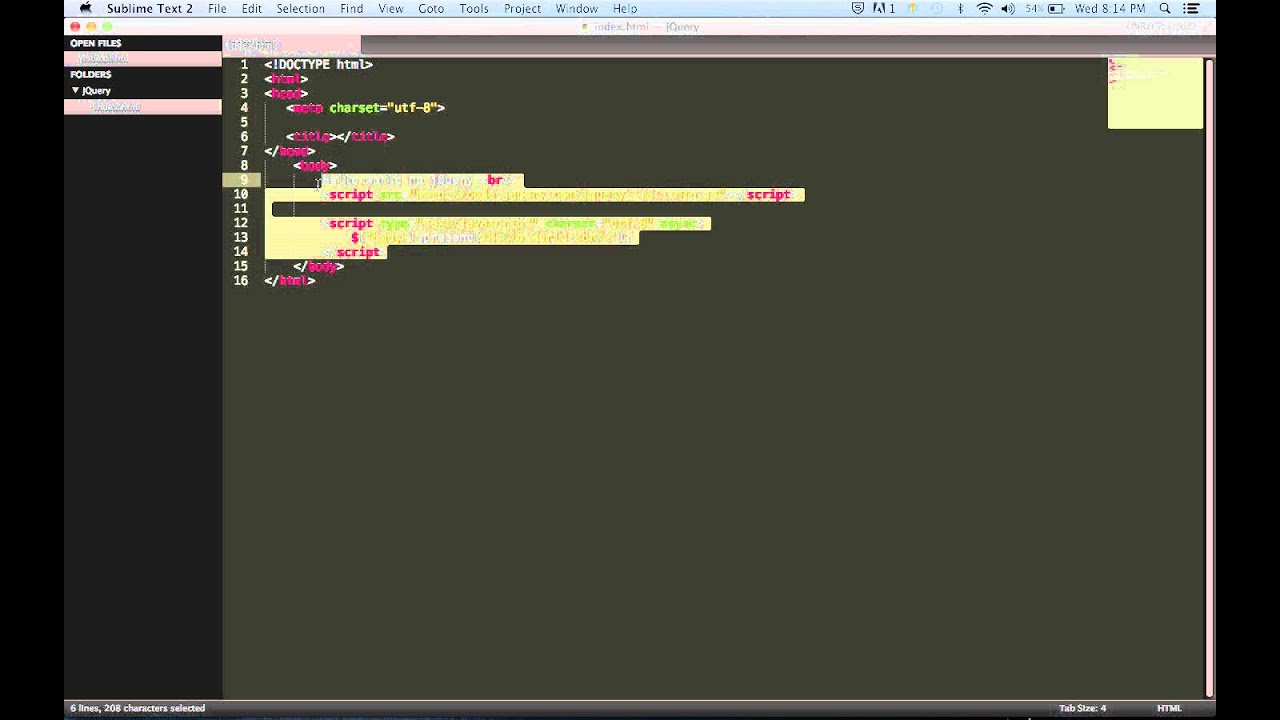 Learning jQuery: First Lesson