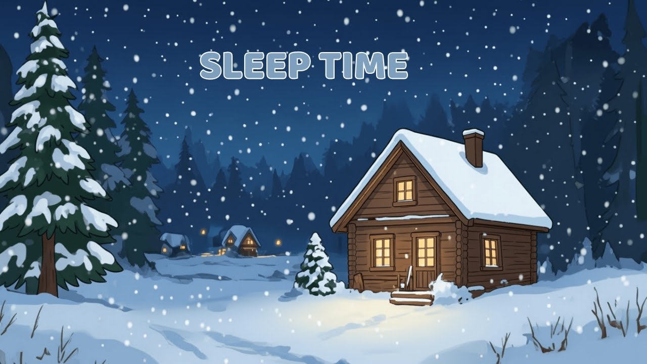 Gentle Winter Lullaby ❄️ Instrumental Sleep Music for Kids 30 Minutes