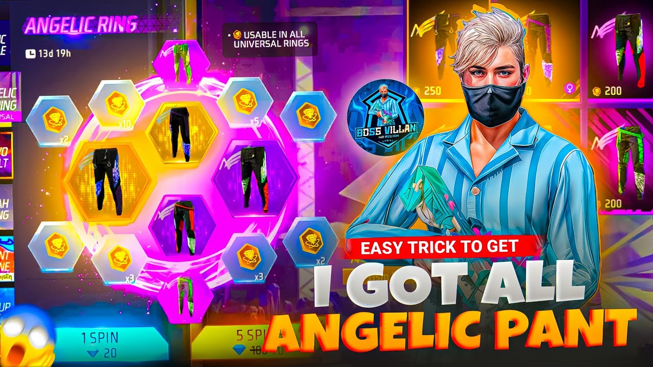 🪽NEW ANGELIC 🪽RING EVENT 🔥 MOMENT OF DIMONALAPARAIGAL🤯🥳ANGELICPANTRING#angelicpant#freefireshorts 