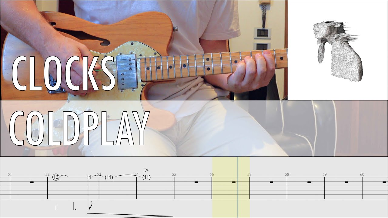 Clocks Coldplay Cover • Guitar Tab • Tutorial • Lesson
