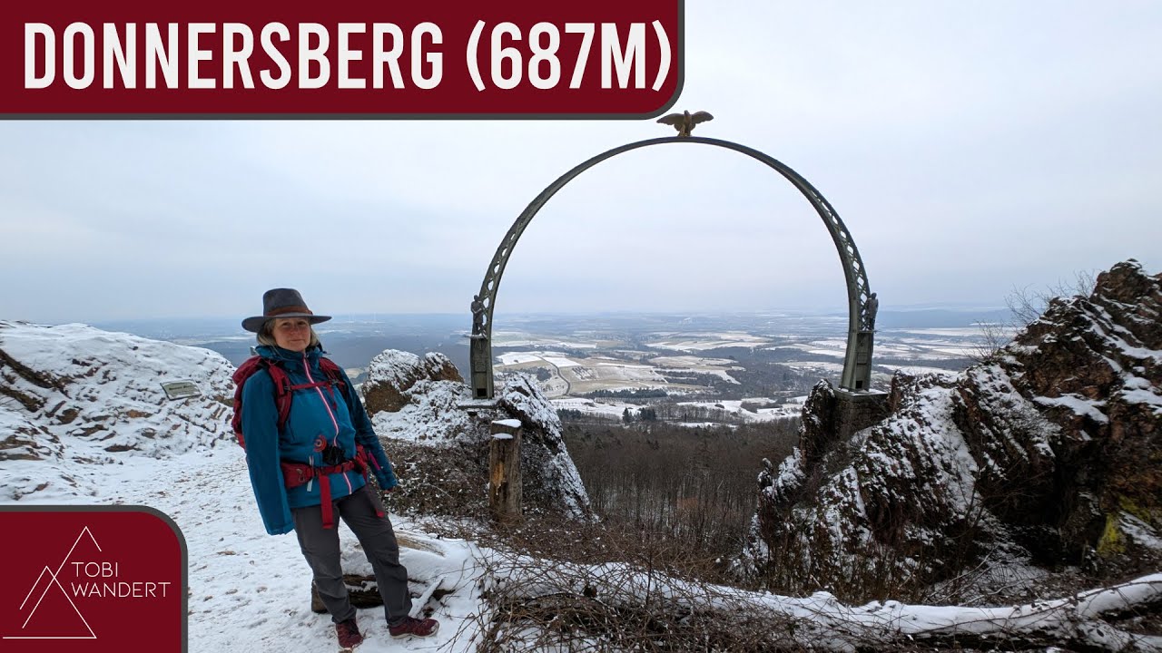 Winterwanderung auf den h&ouml;chsten Berg der Pfalz - Von Dannenfels auf den Donnersberg (687m)