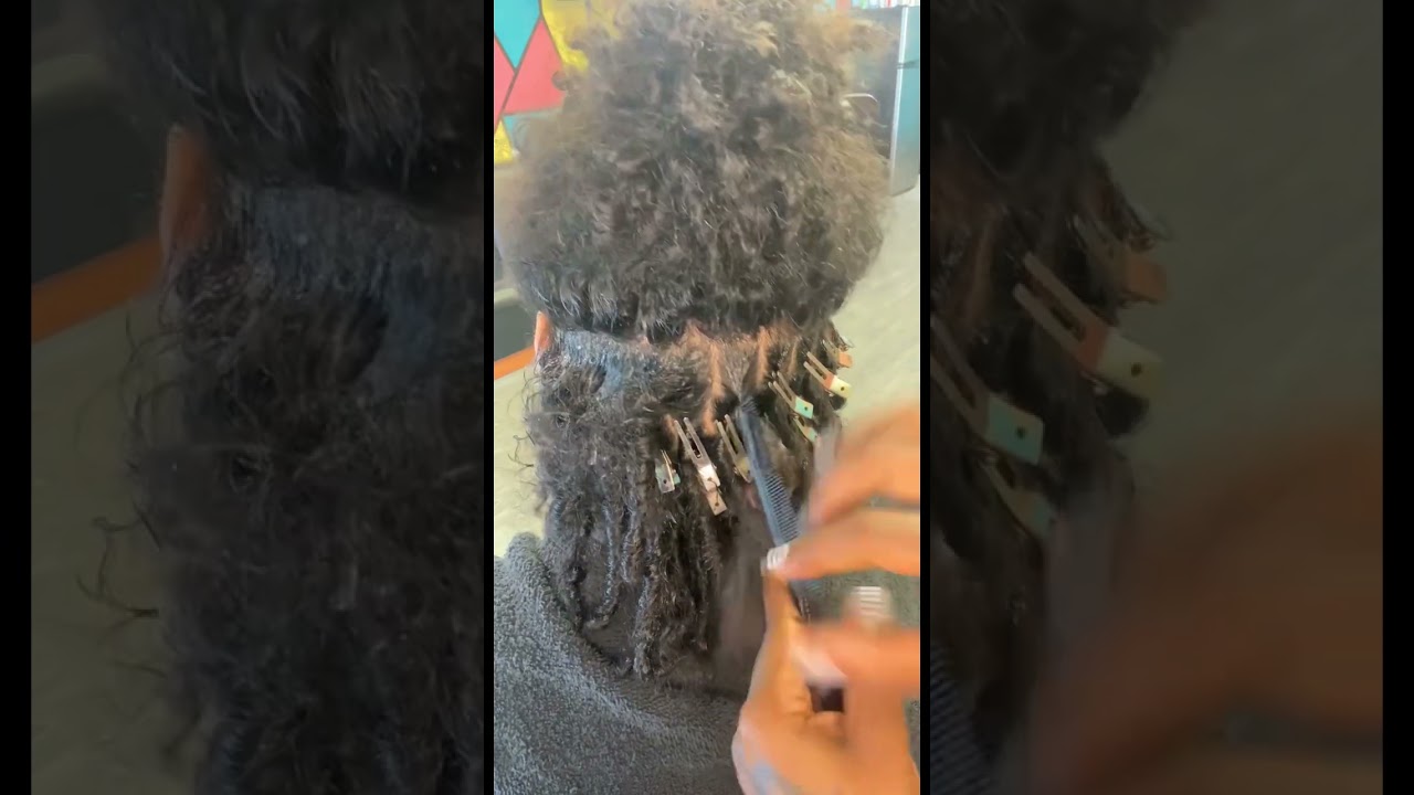 How to: comb retwist starter locs #locs #dreadlocks #locjourney #locstyles