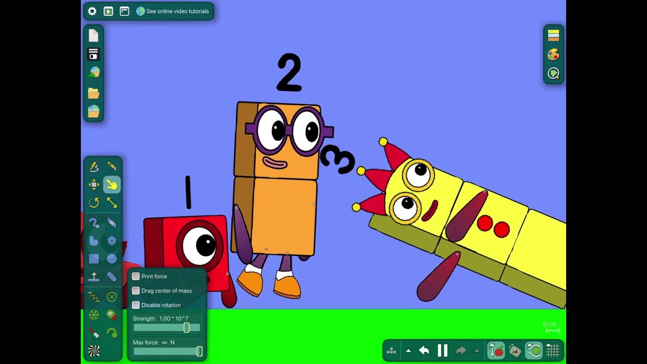 Time to Play! #numberblocks  #codingfun #coding #gameplay #autistic #algodoo #numberblocksgame