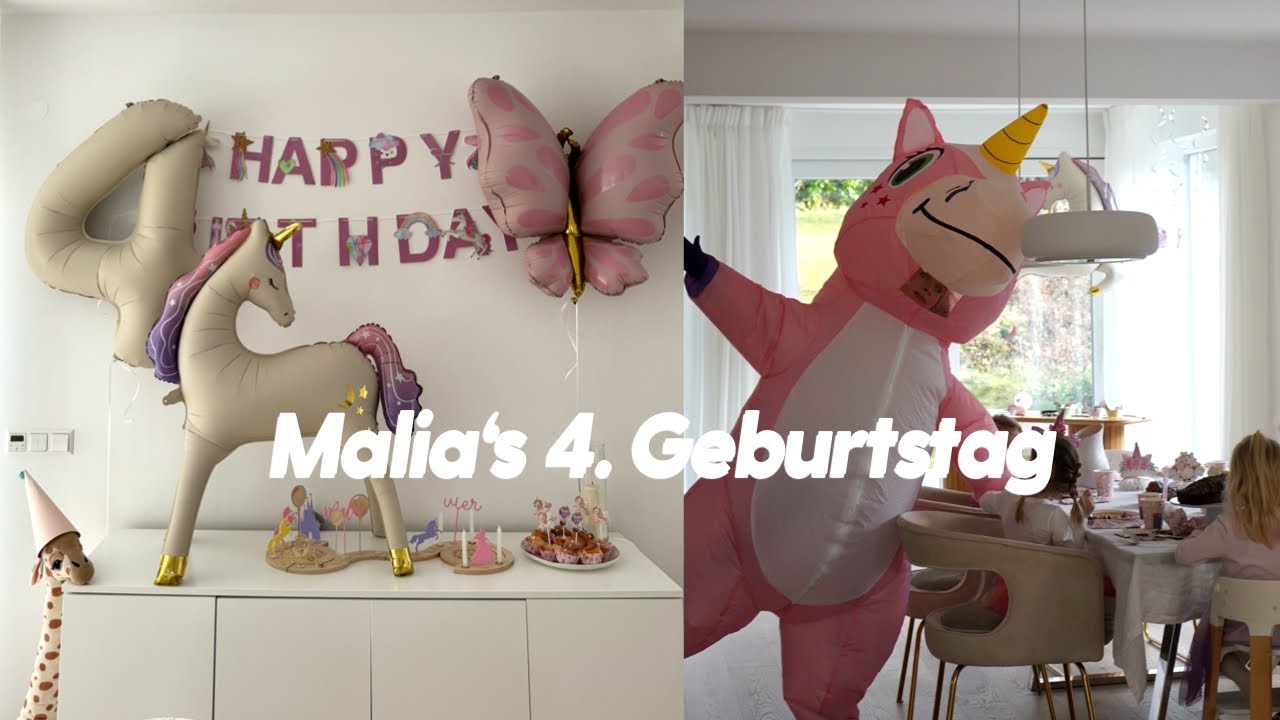 Malia wird 4 - Ihr Einhorngeburtstag🦄