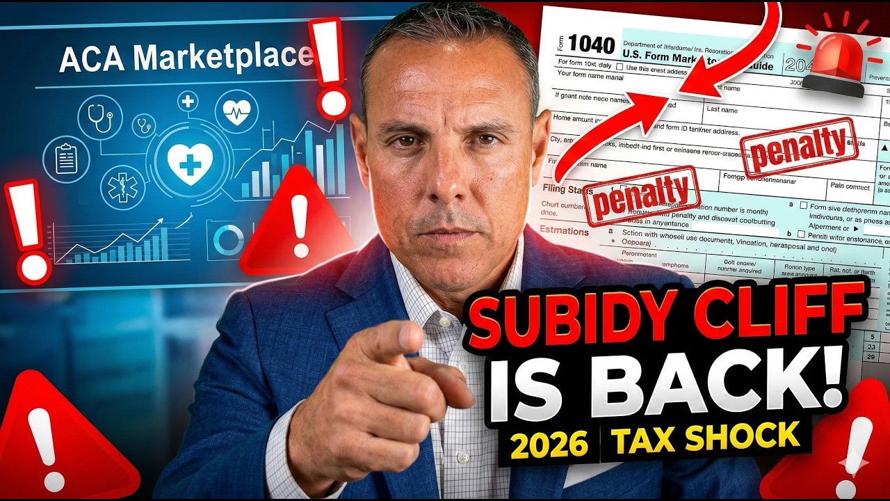 ⚠️ ACA Subsidy Cliff Returns in 2026: How a Small Income Mistake Could Trigger a Huge Tax Bill