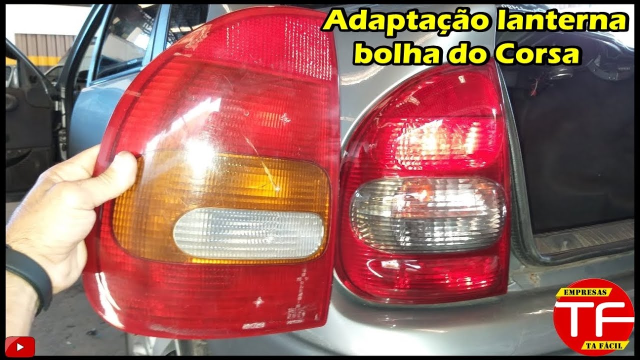 Como trocar a lanterna traseira do Corsa e ligar o soquete das lâmpadas.
