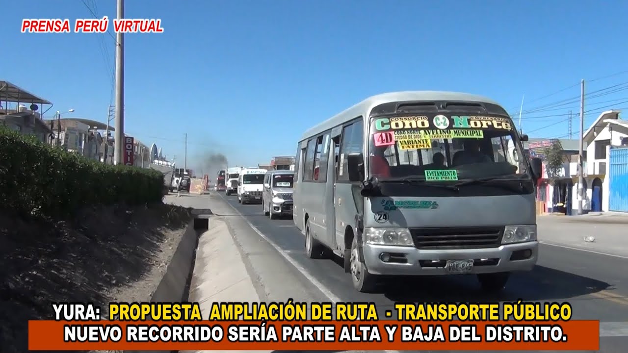 YURA: POBLADORES SOLICITAN AMPLIACIÓN DE NUEVAS RUTAS PARA TRANSPORTE PÚBLICO Y EVITAR ACCIDENTES.