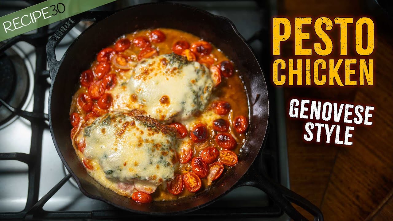 🇮🇹 Easy Weeknight Pesto Chicken - One-Pan, 35 Mins!