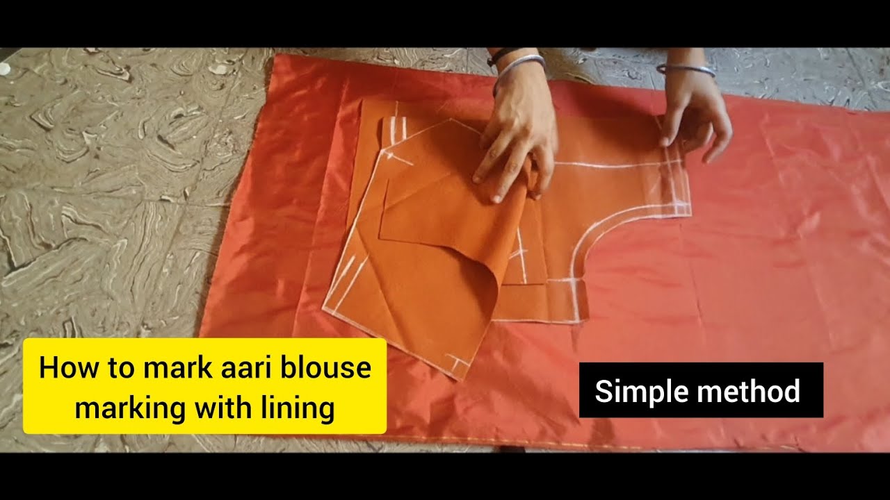 how to mark aari blouse marking with lining for beginners💥@CutandSewbyPriya #aari #aariembroidery
