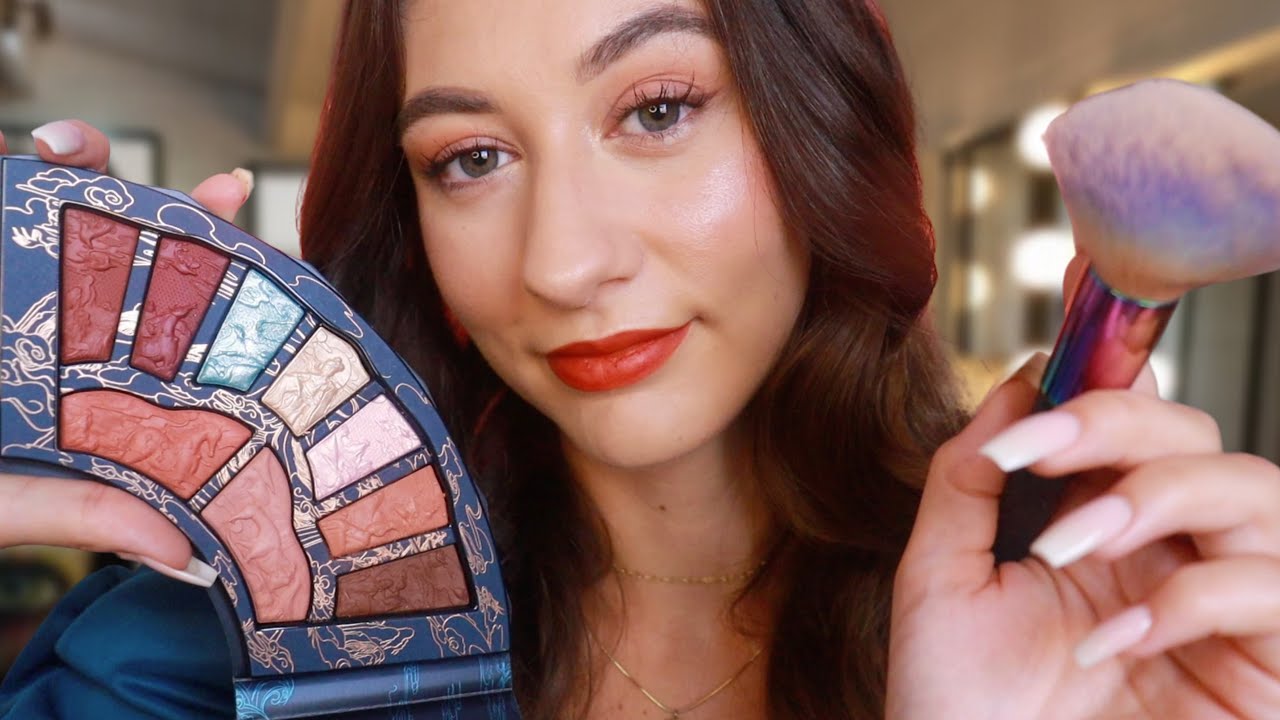 ASMR Doing Your Makeup Roleplay for Sleep ~ layered sounds, whispering (ft. Florasis)