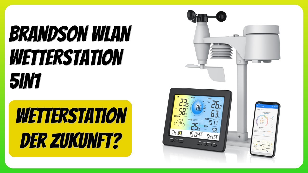 BEWERTUNG (2025): Brandson Wlan Wetterstation 5in1. WESENTLICHE Einzelheiten