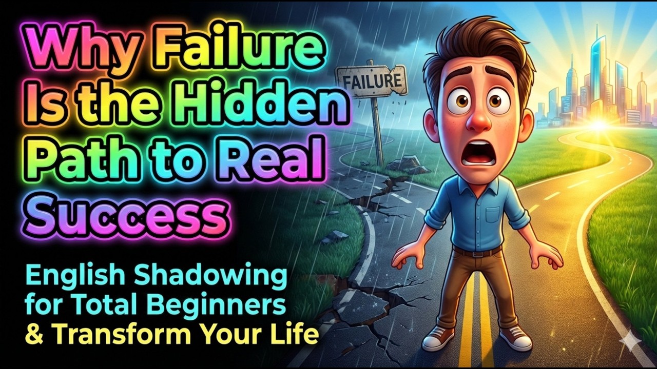 Why Failure Is the Hidden Path to Real Success || English Shadowing for Total Beginners