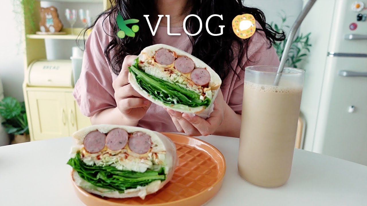 SUB) Приготовление куки с 4 вкусами сырного печенья, еда огуречного кимбапа 🥒