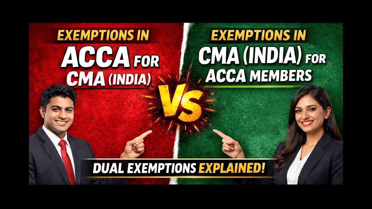 ACCA for CMA India & CMA India for ACCA Members | Dual Exemptions for CMA India & ACCA