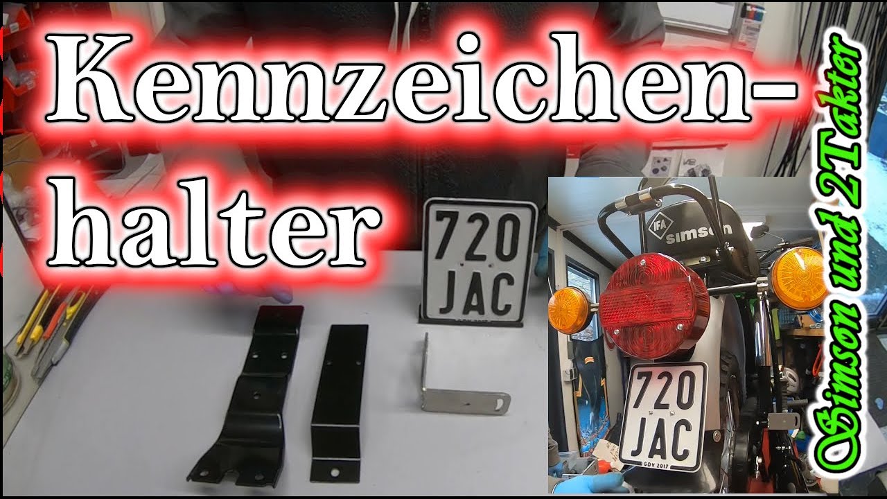 Simson S51/ S50 Kennzeichenhalter. Was gibt es, wie sieht das aus?