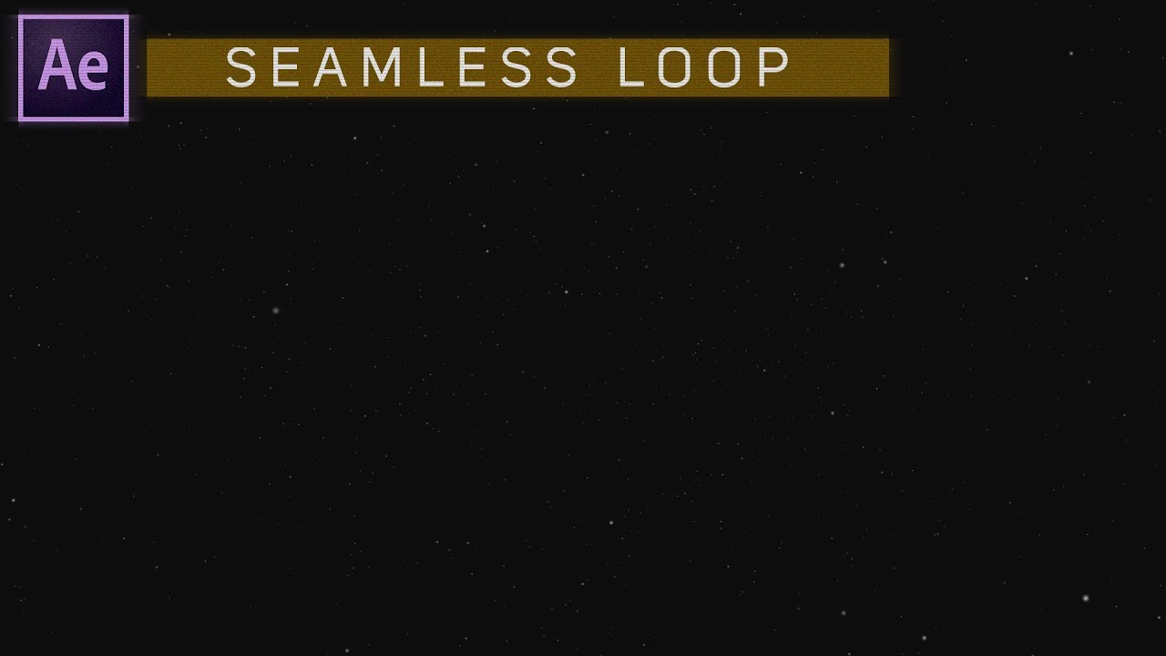 Particle Seamless Loop/Endlosschleife - After Effects ( DE/GER)