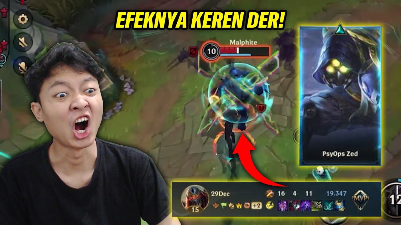 Review Skin Zed Psyops, Murah Meriah Tapi Efeknya Cakep Banget DER! - Wild Rift