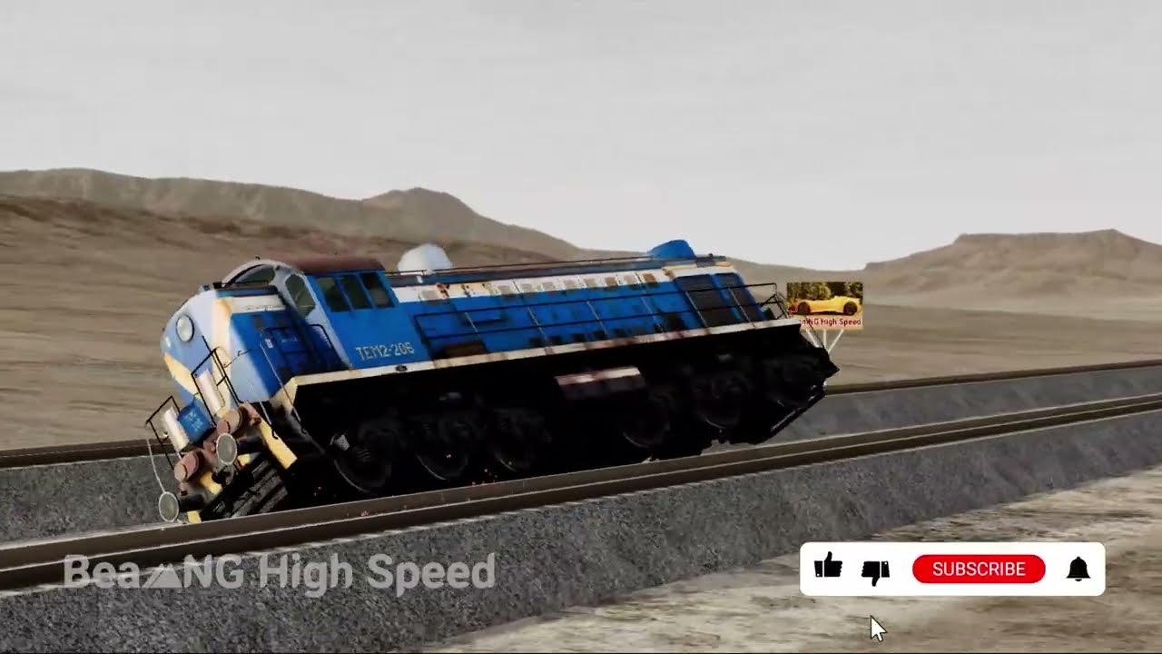 Trains vs Impossible Zig Zag Tracks 58 &ndash; BeamNG.drive | BeamNG High Speed