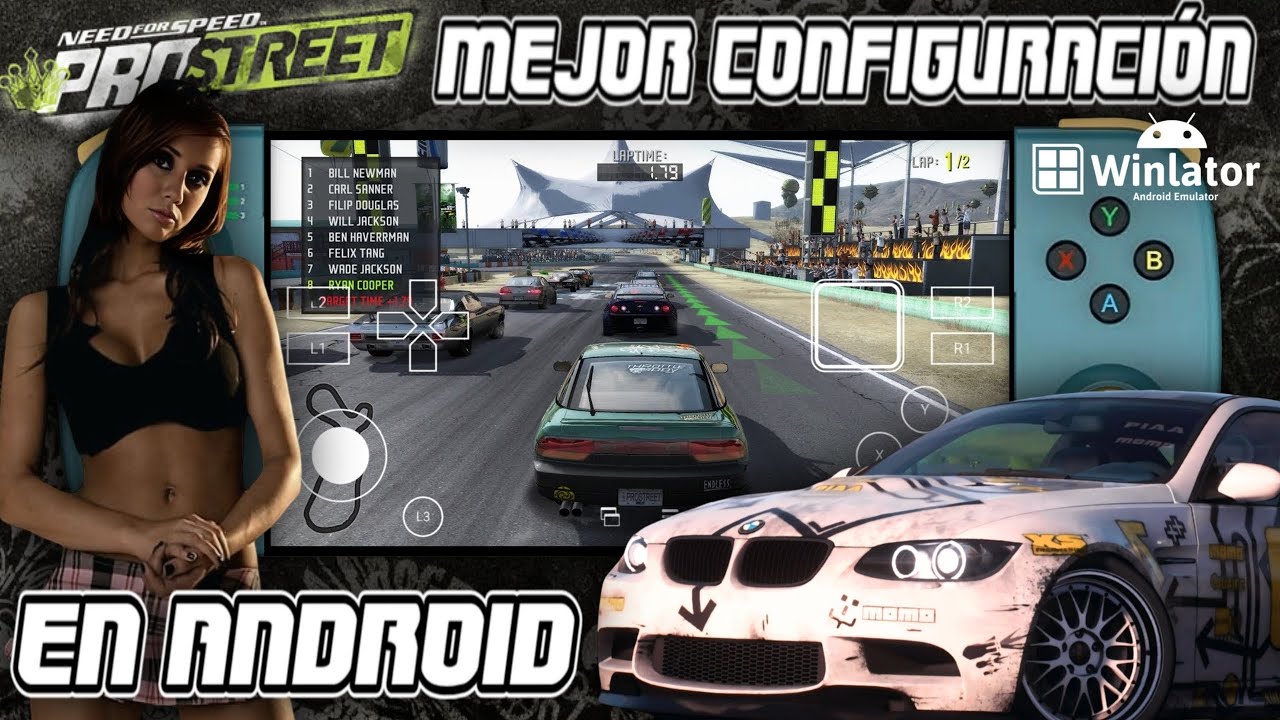 NEED FOR SPEED PRO STREET GRAN JUEGO DE CARRERAS AHORA EN TU ANDROID EMULADOR WINLATOR GLIBC 🤯🎮📱