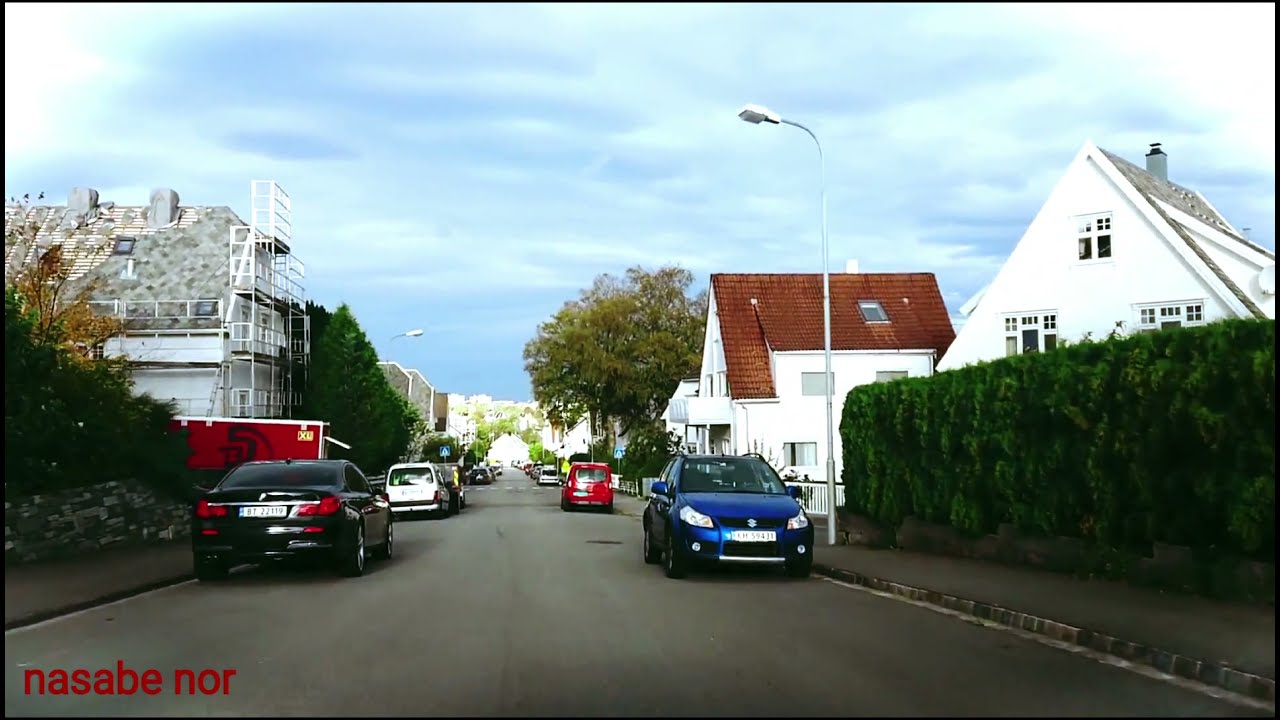 Scenic driving in Stavanger Norway