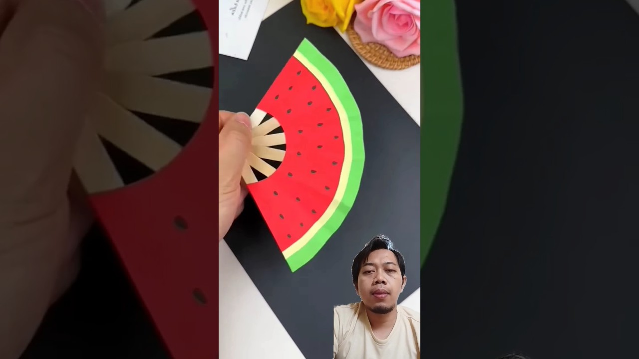 Cara membuat kipas mini dari stik es krim #diy