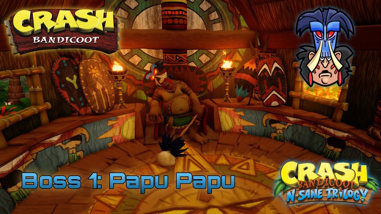 Crash Bandicoot (PS4/PS5) Boss 1: Papu Papu