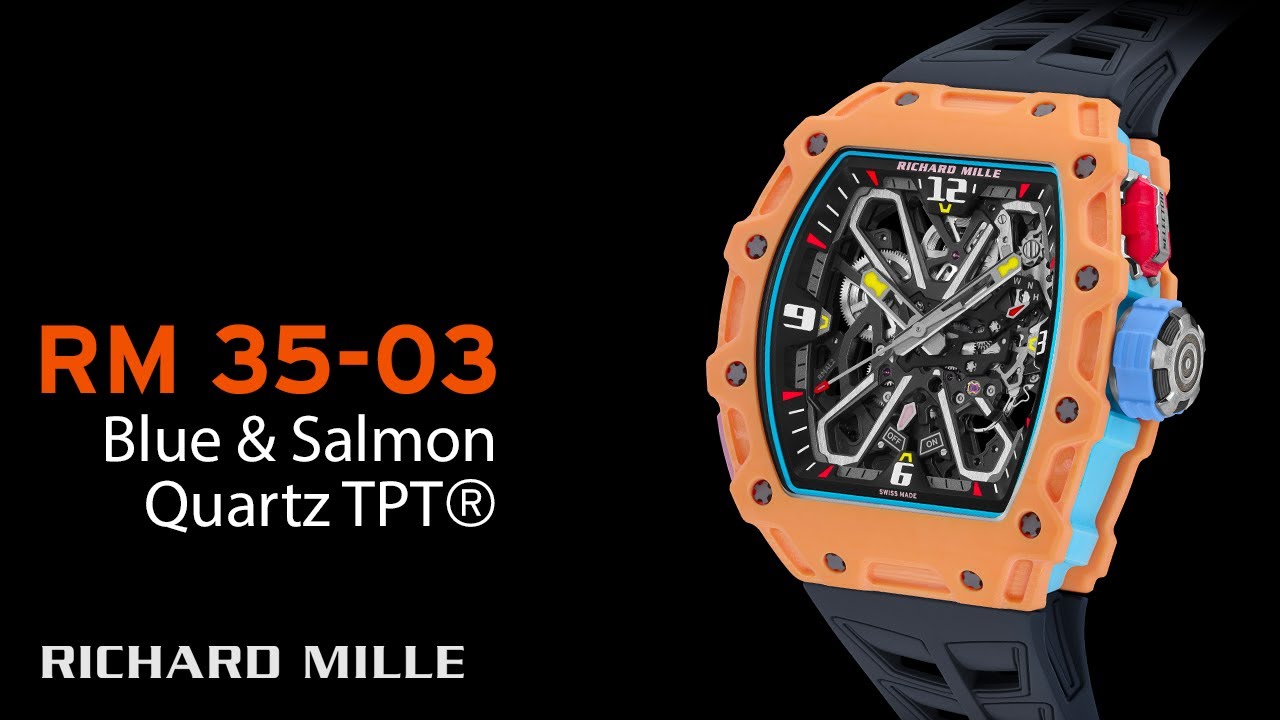 RM 35-03 Blue & Salmon Quartz TPT&reg; &mdash; RICHARD MILLE