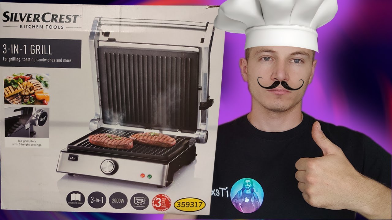 Электрогриль "Silver Crest" Contact Grill 2000W | Полный обзор + тест! Готовим вкусные стейки!